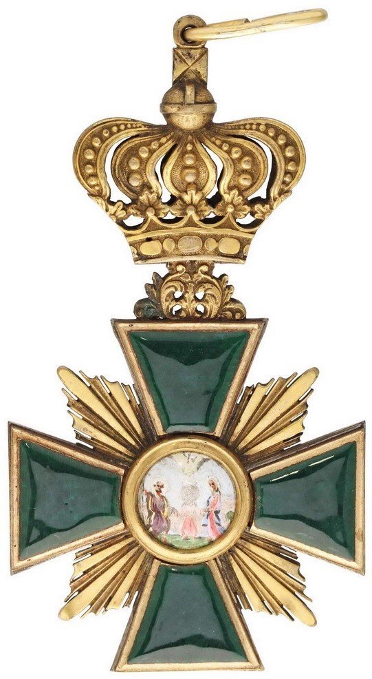 Królestwo Polskie. Dystynktorium kanoniczne wykonane w latach 1815-1825
