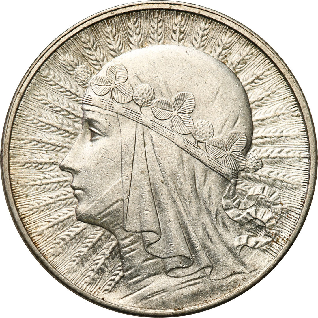 II RP. 5 złotych Głowa Kobiety 1932