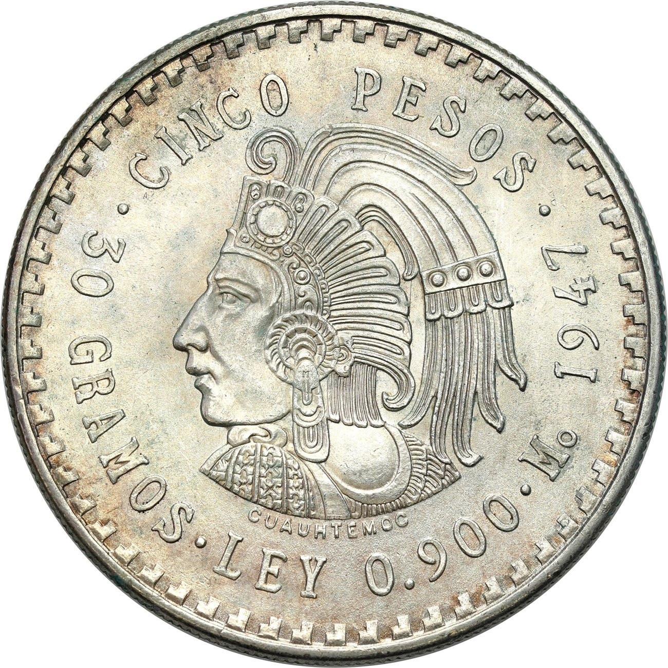 Meksyk. 5 pesos 1947
