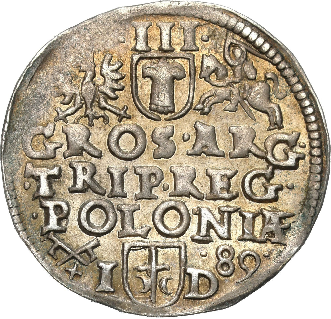 Zygmunt III Waza. Trojak (3 grosze) 1589, Poznań - ŁADNY