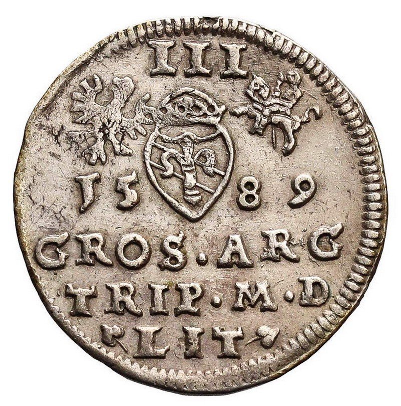 Zygmunt III Waza. Trojak 1589, Wilno