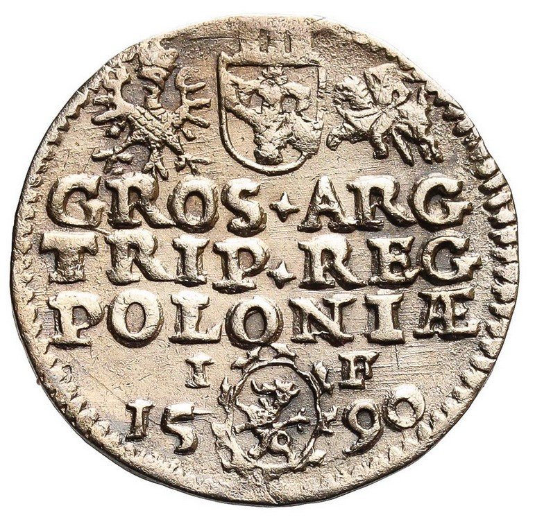 Zygmunt III Waza. Trojak 1590, Olkusz