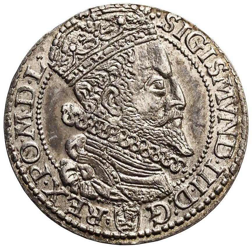 Zygmunt III Waza, Szóstak 1596 duża głowa, Malbork