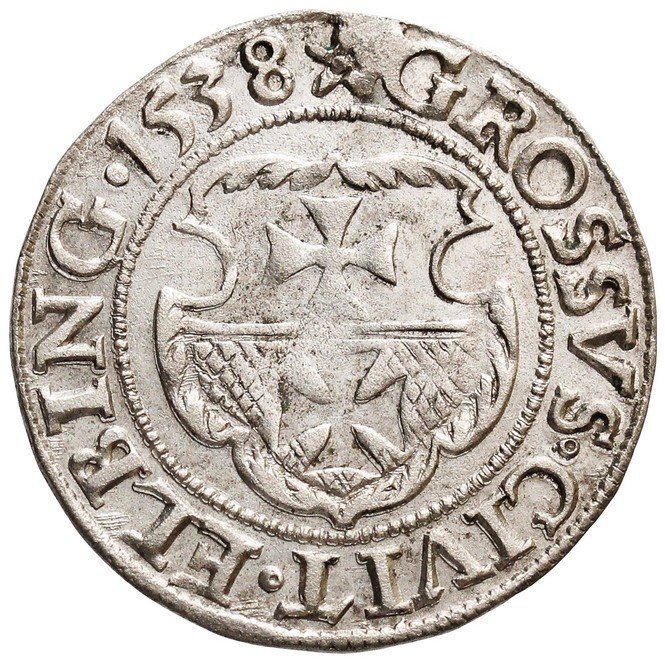 Zygmunt I Stary, Grosz 1538, Elbląg