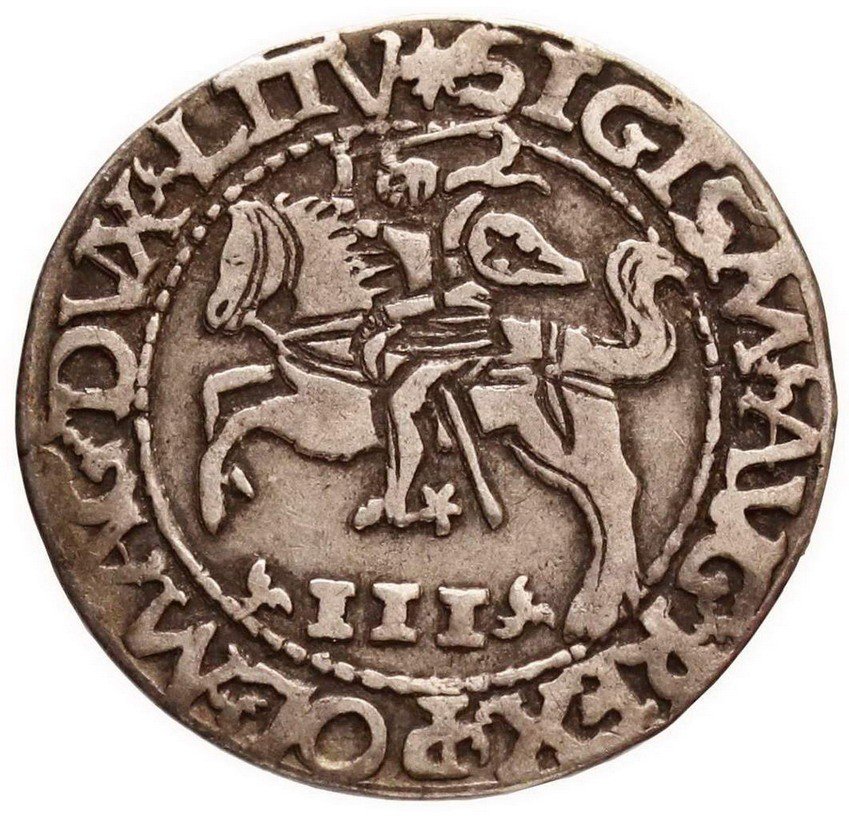 Zygmunt II August. Trojak szyderczy 1565