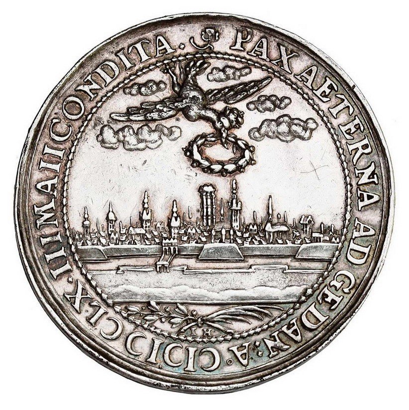Jan II Kazimierz. Donatywa 1660, Gdańsk, srebro