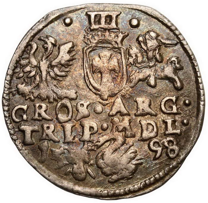 Zygmunt III Waza. Trojak 1598, Wilno
