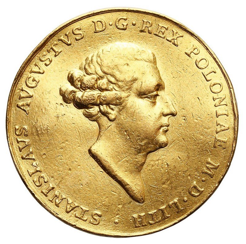 Stanisław August Poniatowski. Medal koronacyjny o wadze 6 dukatów 1764, Londyn