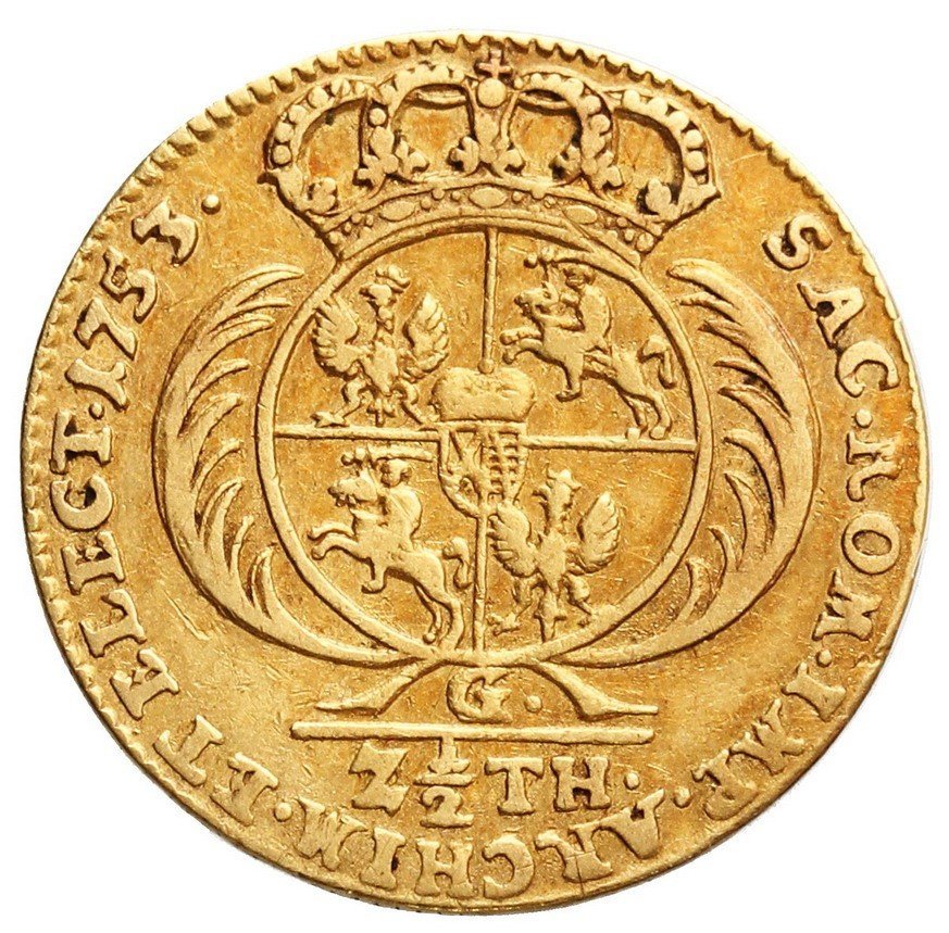 August III Sas, 2 1/2 talara 1753, Lipsk