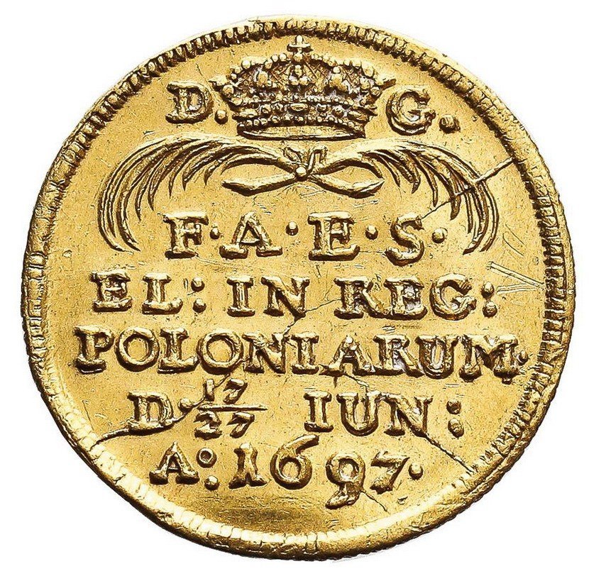 August II Mocny. Dukat elekcyjny 1697