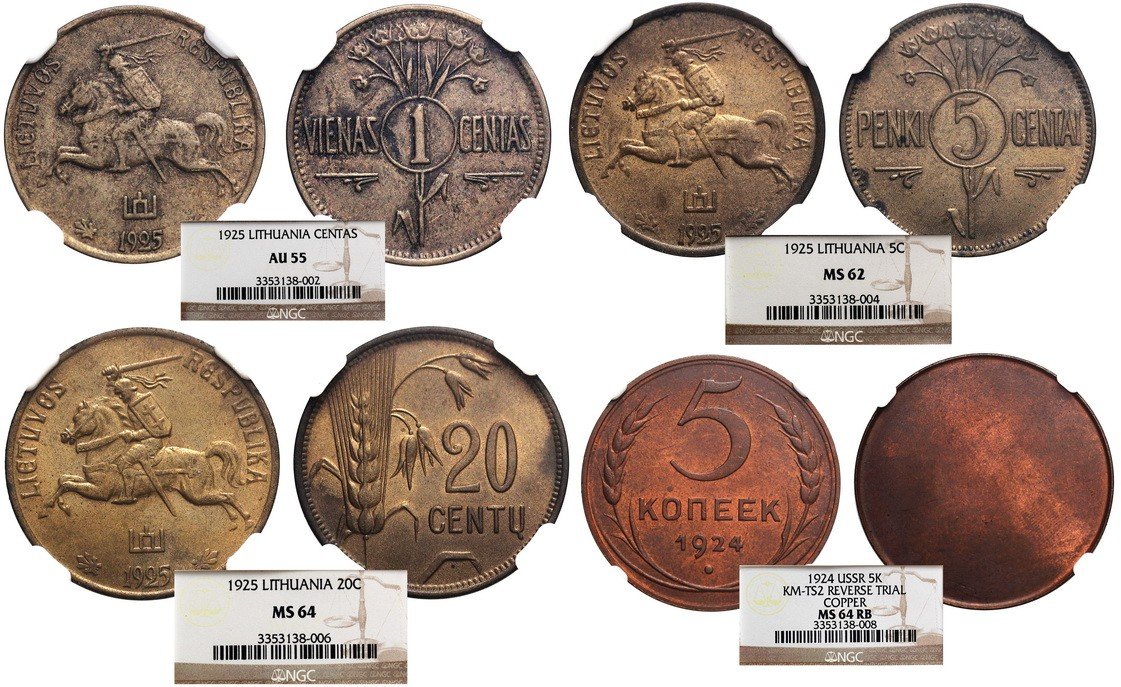 Polska, Litwa i Rosja sowiecka. Zestaw monet kolekcjonerskich Kings Norton Birmingham