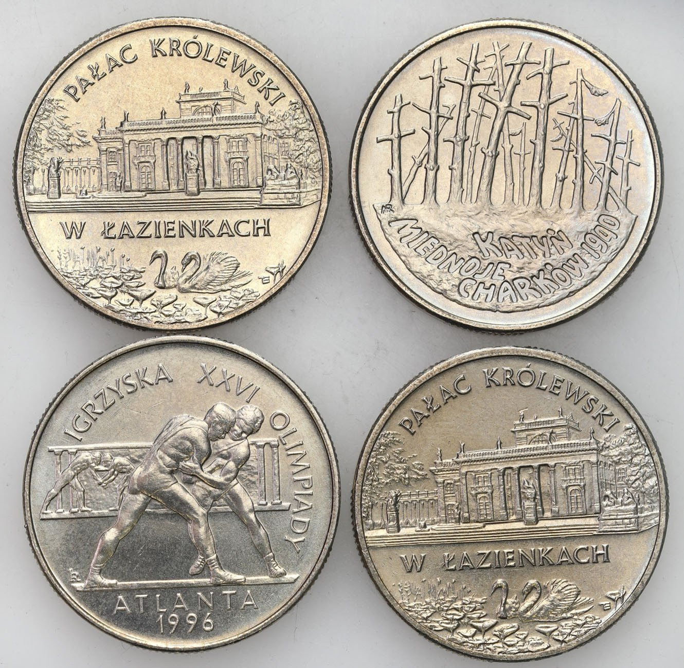 III RP. 2 złote 1995, zestaw 4 monet