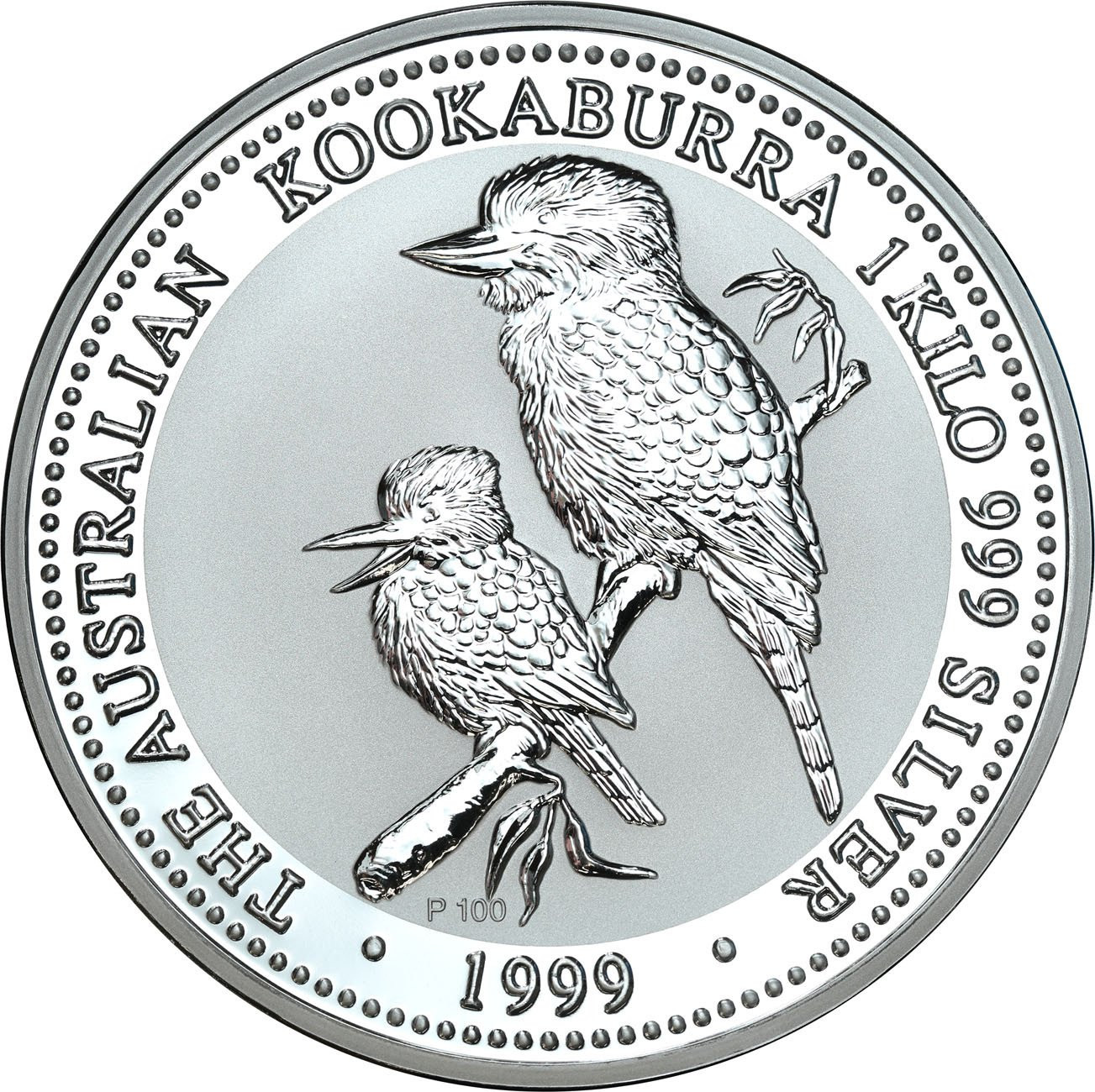 Australia 30 dolarów 1999 - 1 kg Ag .999 kookaburra 