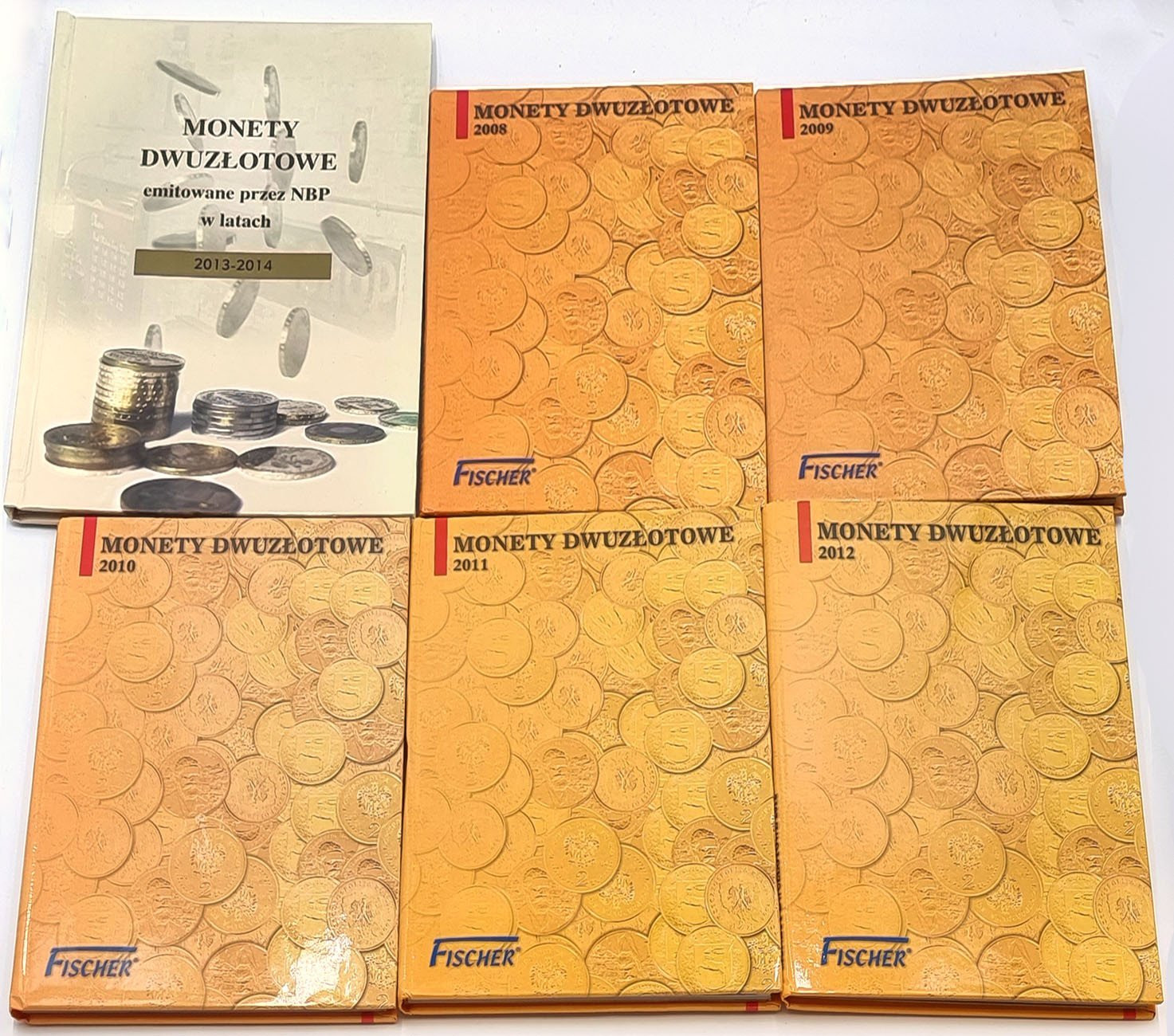 III RP. Monety Dwuzłotowe 108 sztuk 2008-2014, 6 klaserów  