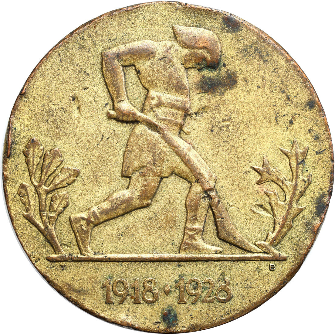 Medal Dziesięciolecia Odzyskanej Niepodległości 1928, brąz