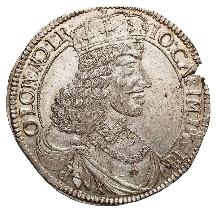Jan II Kazimierz. Talar 1650, Kraków, duża głowa