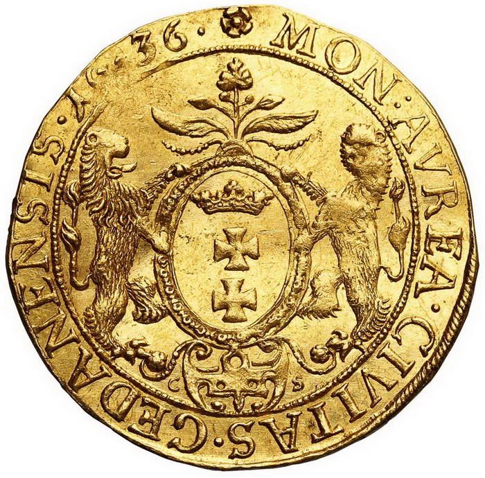 Władysław IV Waza. Dukat 1636, Gdańsk