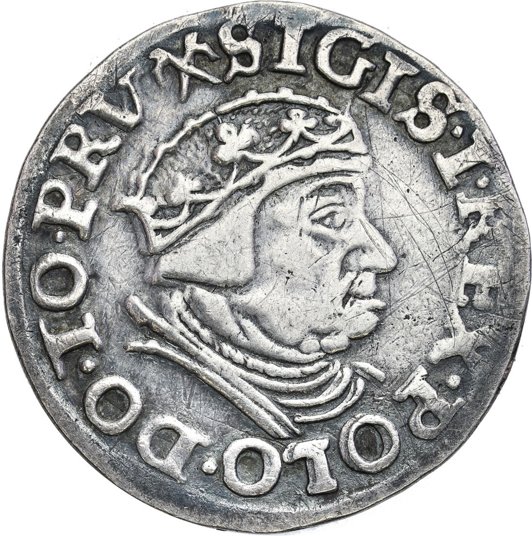 Zygmunt I Stary. Trojak (3 grosze) 1539, Gdańsk