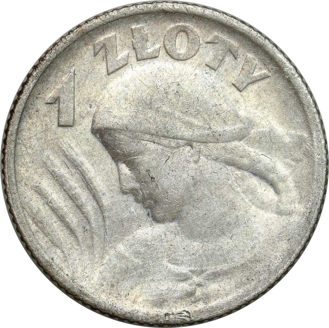 II RP. 1 złoty 1924, Paryż