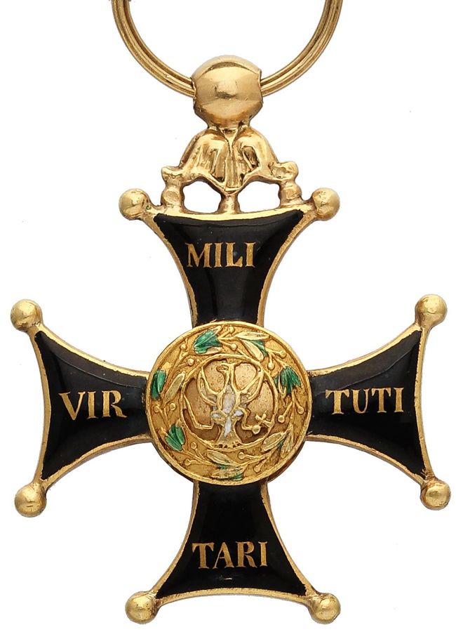 Krzyż Kawalerski Orderu Wojskowego Polskiego (III klasa), Francja, XIX wiek.