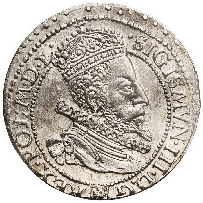Zygmunt III Waza. Szóstak 1599, Malbork, PCGS MS62