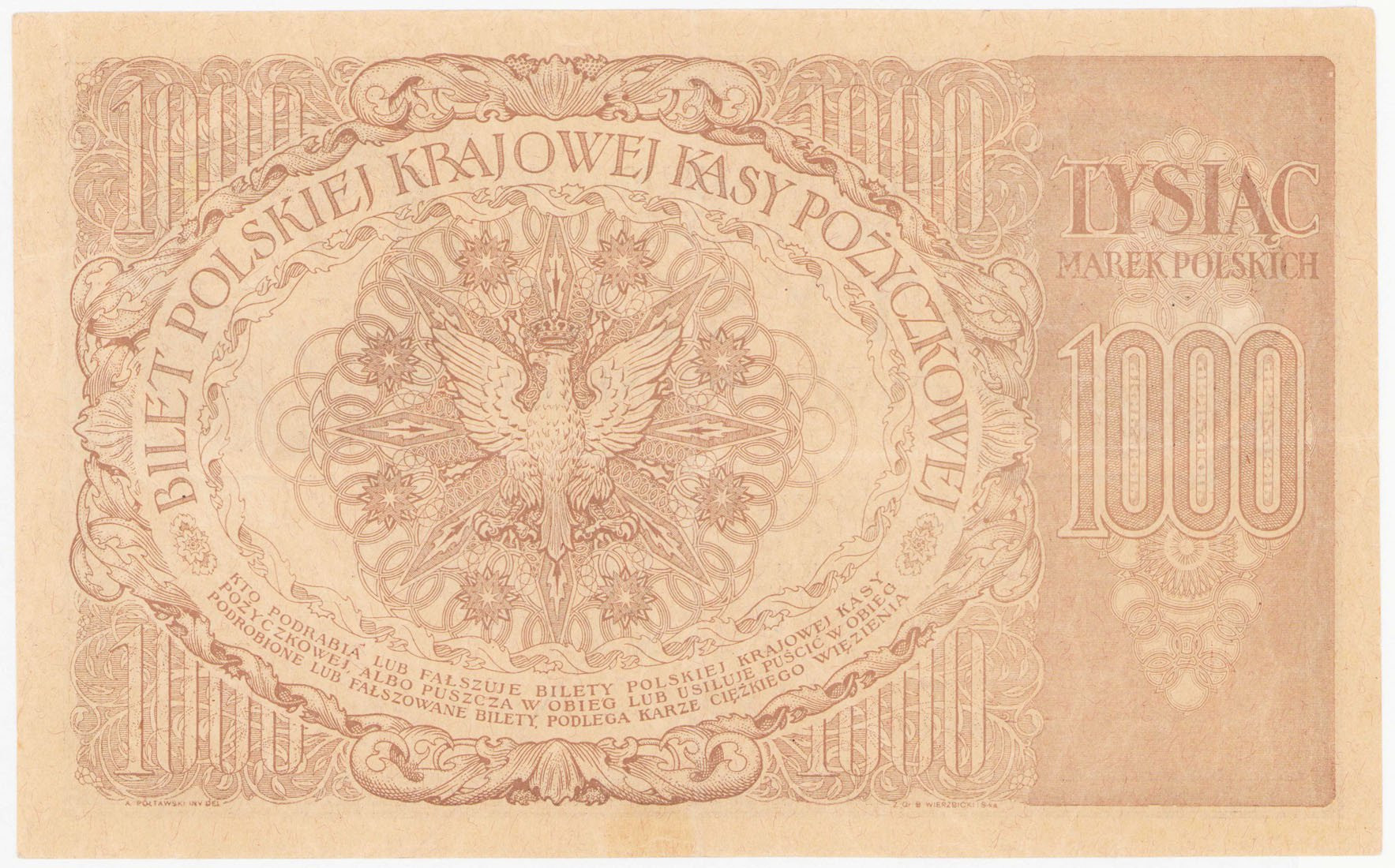 1.000 marek polskich 1919 – RZADKOŚĆ R6