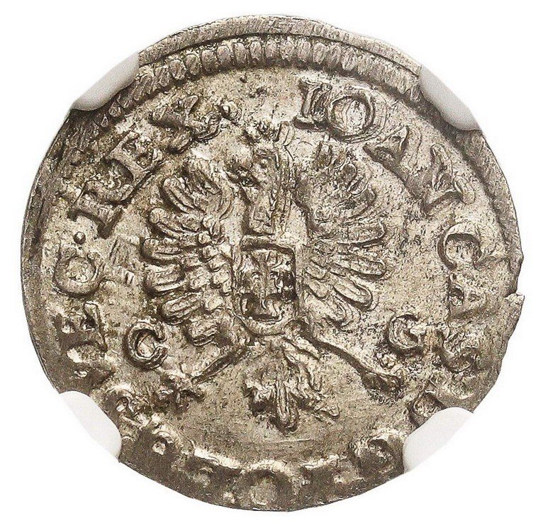 Jan II Kazimierz. Dwugrosz koronny 1650, Wschowa, NGC MS63