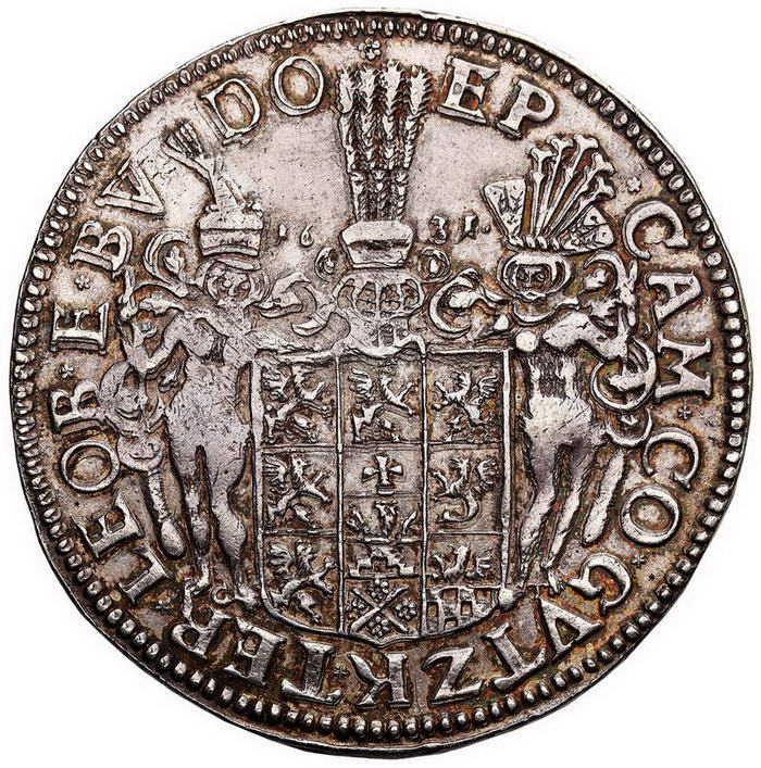 Powiązane z Polską. Pomorze, Bogusław XIV. Talar 1631, Szczecin