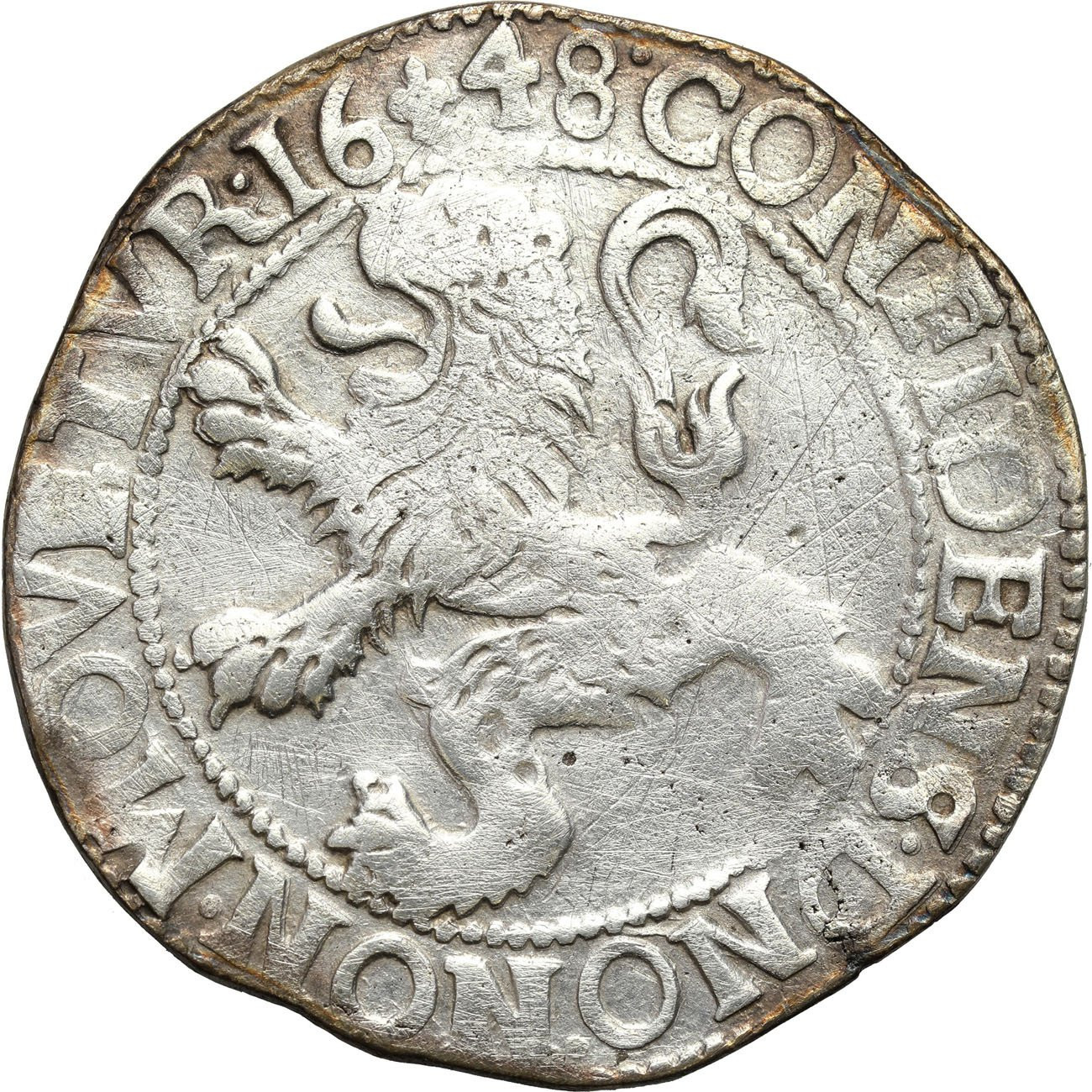 Niderlandy, Geldren. Talar lewkowy (Leeuwendaalder) 1648