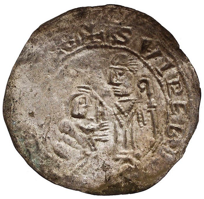 Bolesław III Krzywousty (1102-1138), brakteat protekcyjny