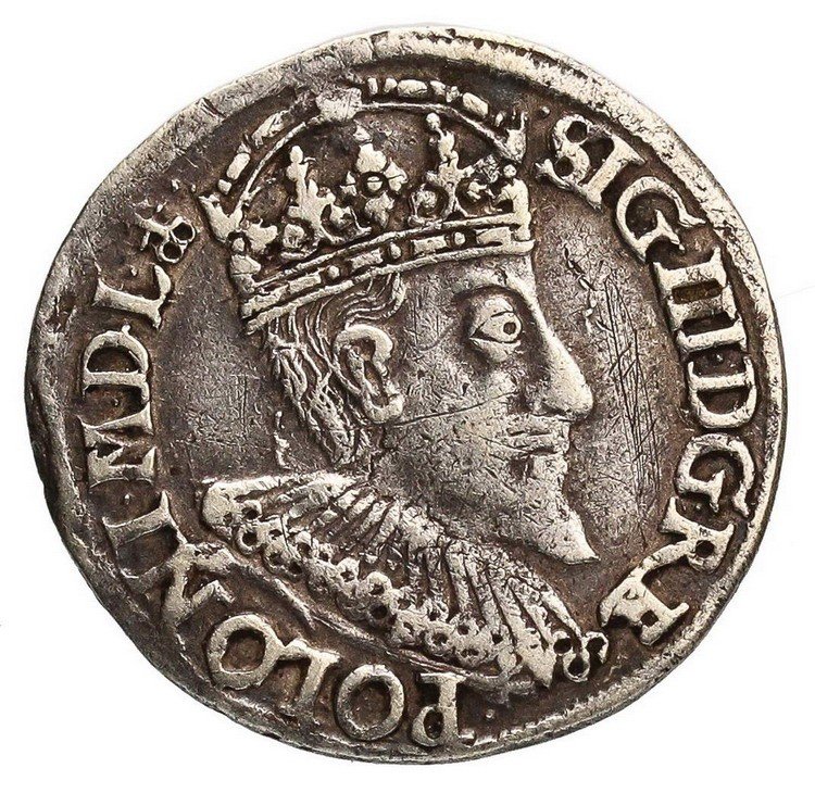 Zygmunt III Waza. Trojak 1594, Olkusz