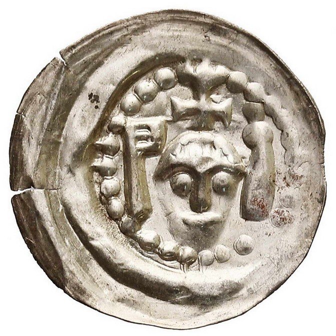 Henryk II Pobożny (1238-1241) lub Bolesław I Łysy (1237-1241-1278), brakteat, Wrocław