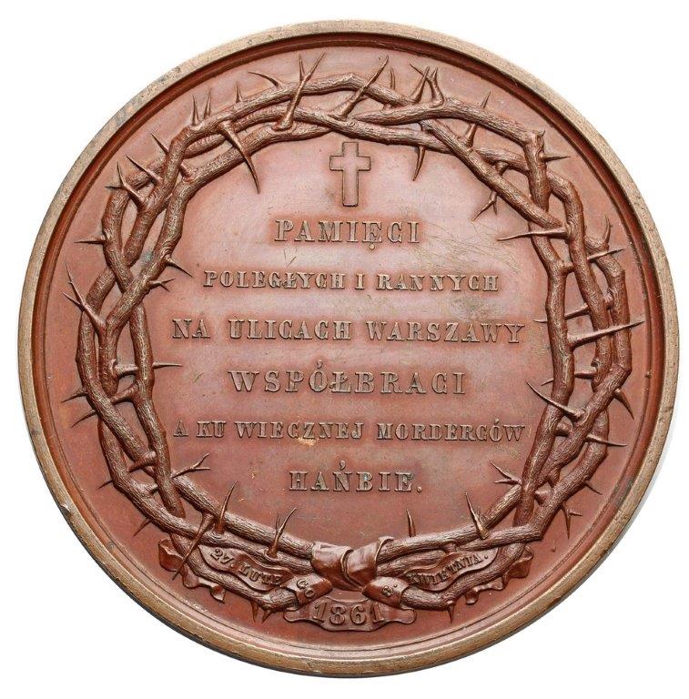 Polska XIX wiek / Rosja. Medal „Żałoby Narodowej” 1861