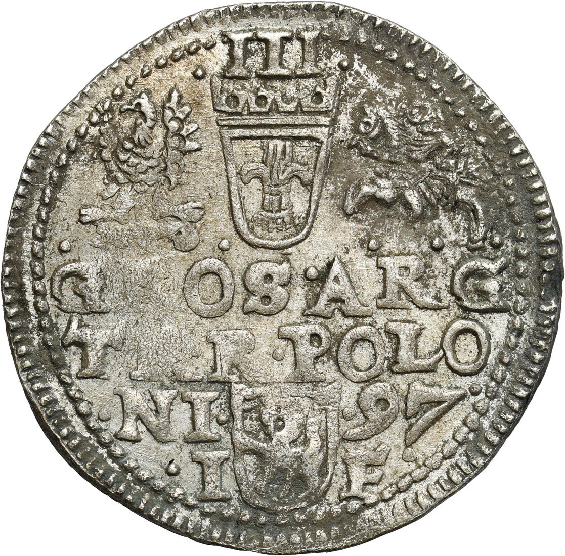 Zygmunt III Waza. Trojak (3 grosze) 1597, Olkusz