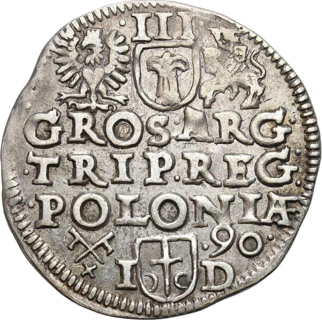 Zygmunt III Waza. Trojak (3 grosze) 1590, Poznań