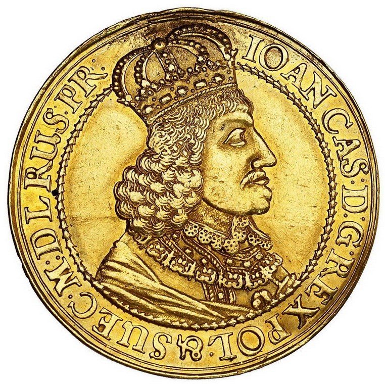 Jan II Kazimierz. Donatywa wagi 3 dukatów 1650, Gdańsk