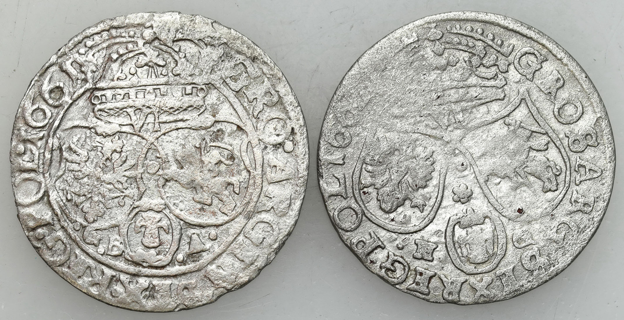Jan II Kazimierz. Szóstak, 1661 GBA, Lwów i Szóstak 1661?, NG Poznań