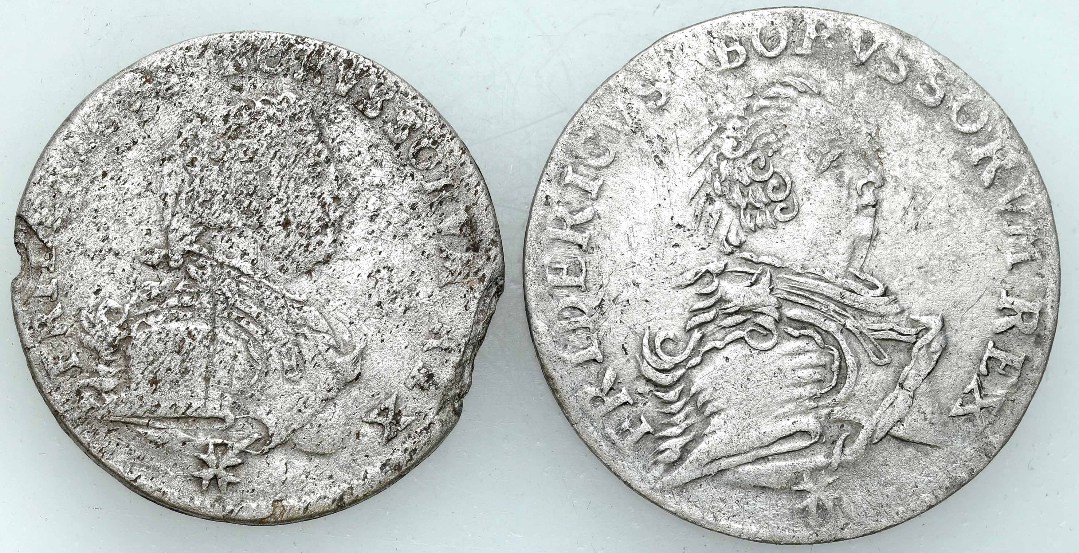 Niemcy, Prusy. Fryderyk II (1740–1786). 1/12 talara 1751 A, Berlin i 1/6 talara 1751 A, Berlin