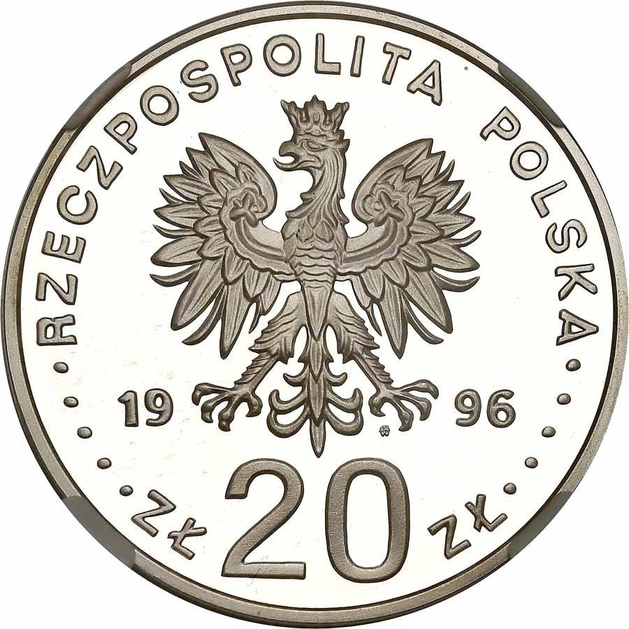 III RP. 20 złotych 1996 Tysiąclecie Gdańska NGC PF69 ULTRA CAMEO 