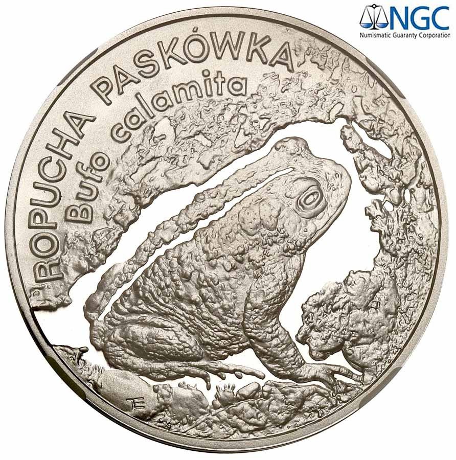 III RP. 20 złotych 1998 Ropucha Paskówka NGC PF70 ULTRA CAMEO (MAX)