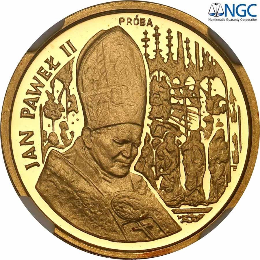 III RP. PRÓBA złoto 50.000 złotych 1991 Papież Jan Paweł II Ołtarz NGC PF69 ULTRA CAMEO