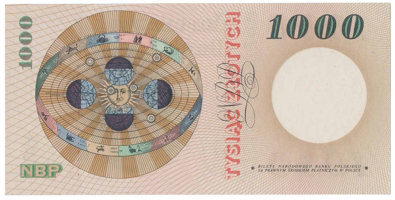 SPECIMEN WZÓR 1.000 złotych 1962 Kopernik seria A0000000 PMG 64 EPQ (MAX)