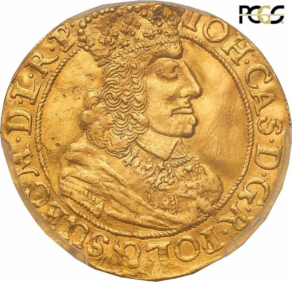 Jan II Kazimierz. Dukat 1658, Gdańsk PCGS XF Details