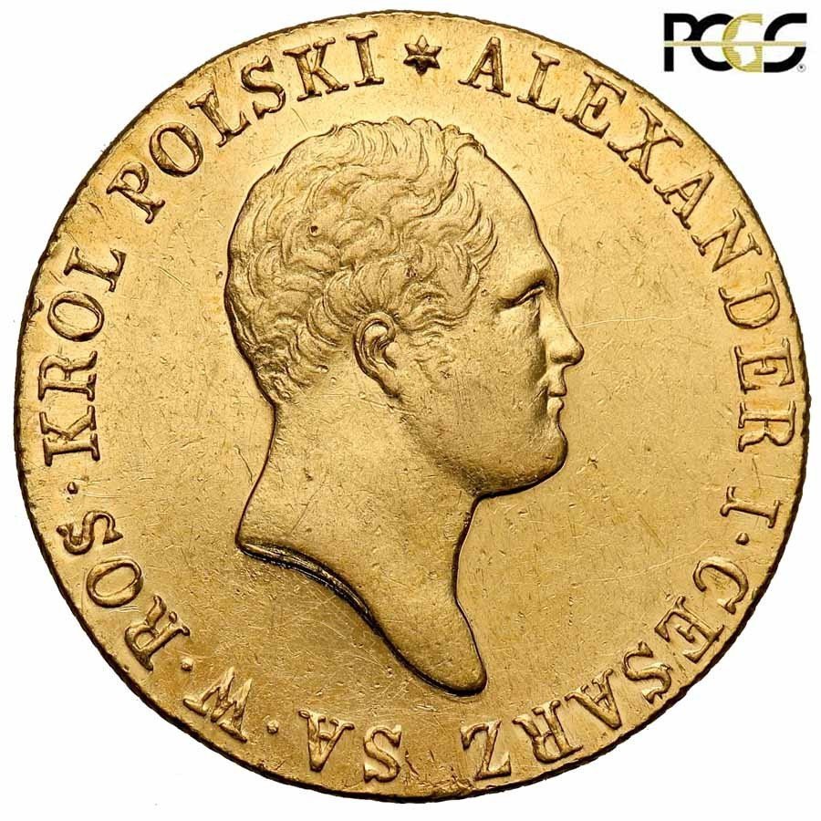 Polska XIX w. / Rosja. Aleksander I. 50 złotych 1818 IB, Warszawa PCGS AU55 (MAX)