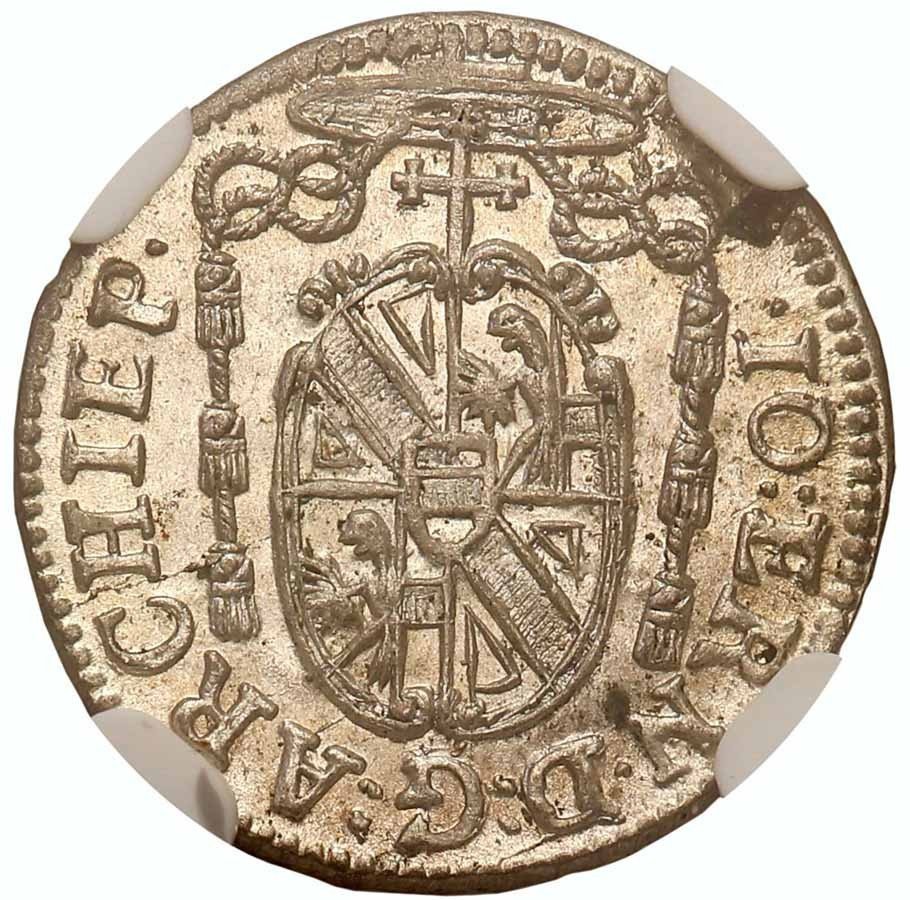 Austria. Salzburg 1 krajcar 1706 NGC MS64