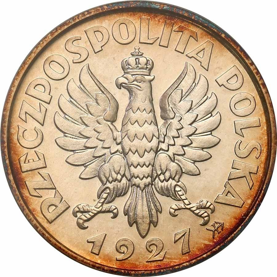 II RP. PRÓBA srebro 2 złote 1927 PCGS SP65 (MAX) ex. H. Karolkiewicz collection