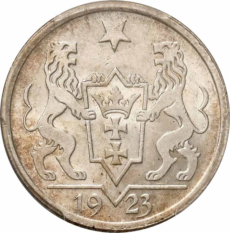 Wolne Miasto Gdańsk / Danzig.  1 Gulden 1923 PCGS MS63