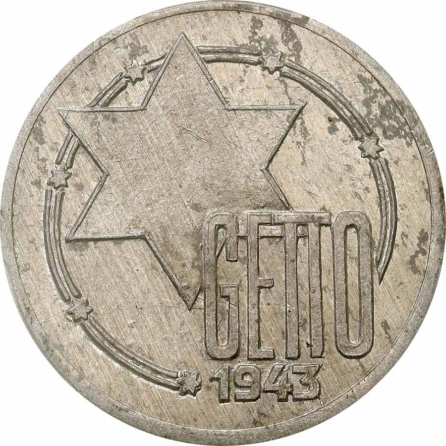 Getto Łódź. 10 Marek 1943 PCGS MS61