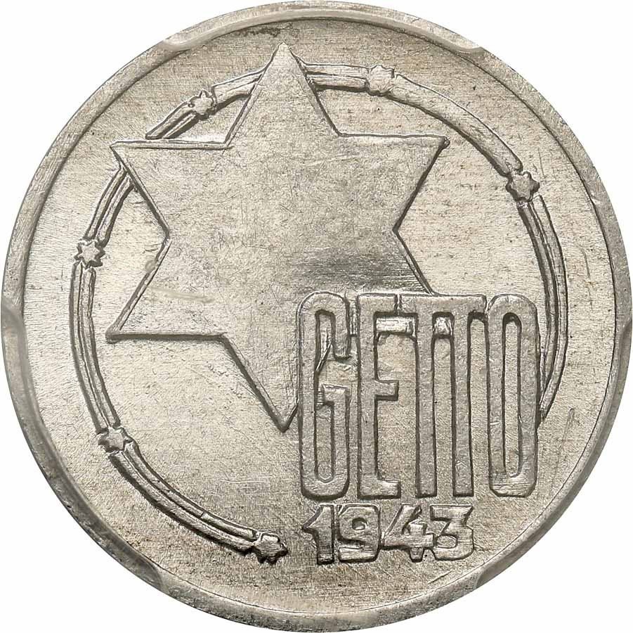 Getto Łódź. 5 Marek 1943 PCGS MS62