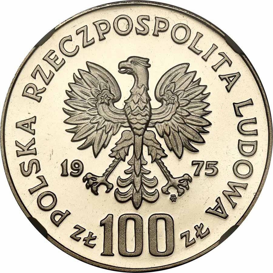 PRL. 100 złotych 1975 Modrzejewska NGC PF69 ULTRA CAMEO